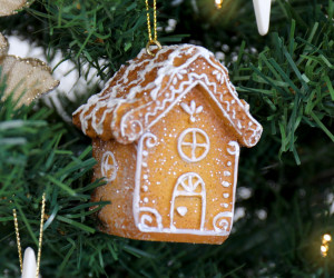 Gingerbread House Christmas Tree Ornament