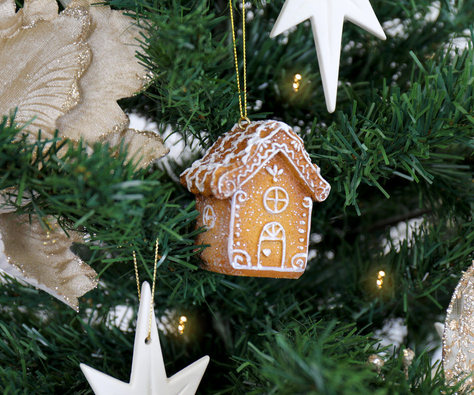 Gingerbread House Christmas Tree Ornament