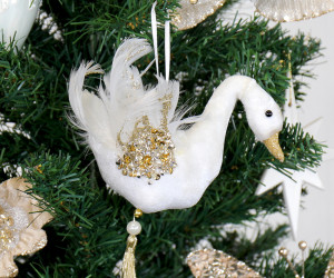 Giselle White Swan Tree Decoration