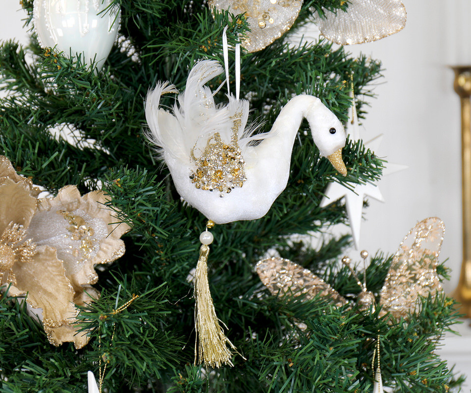 Giselle White Swan Tree Decoration