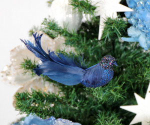 Lydia Midnight Blue Bird Tree Decoration