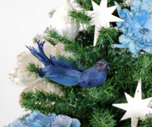 Lydia Midnight Blue Bird Tree Decoration