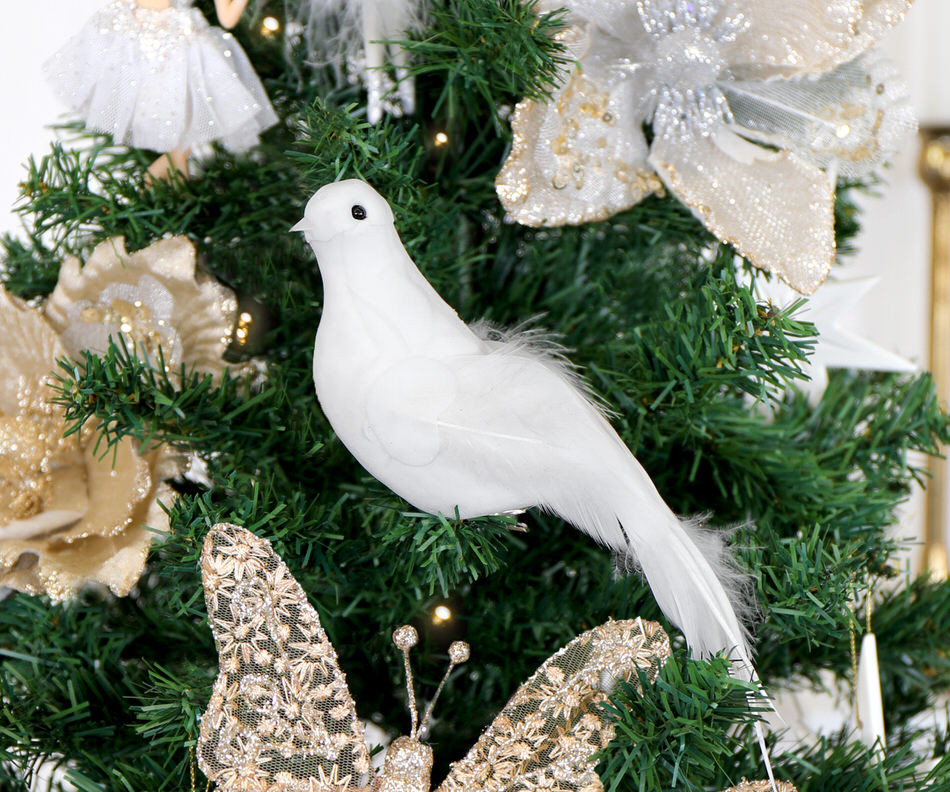 Samphire White Partridge Tree Decoration