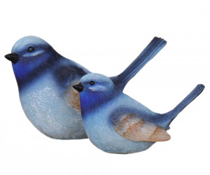 Set 2 Blue Fairy Wren Figurines