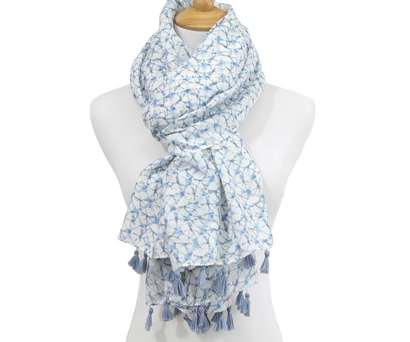 Santorini Sky Blue Scarf