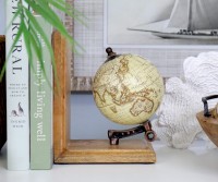 Set 2 Columbus World Globe Bookends