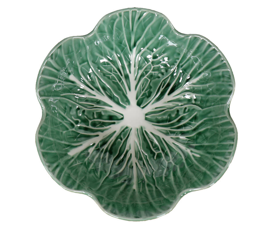 Large Savoy Cabbage Leaf Bowl