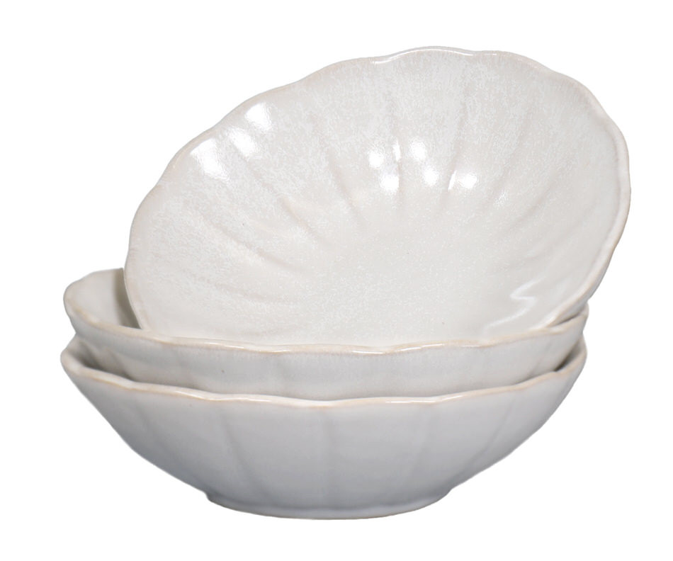 Set 3 Marguerite Fluted Dip Bowls