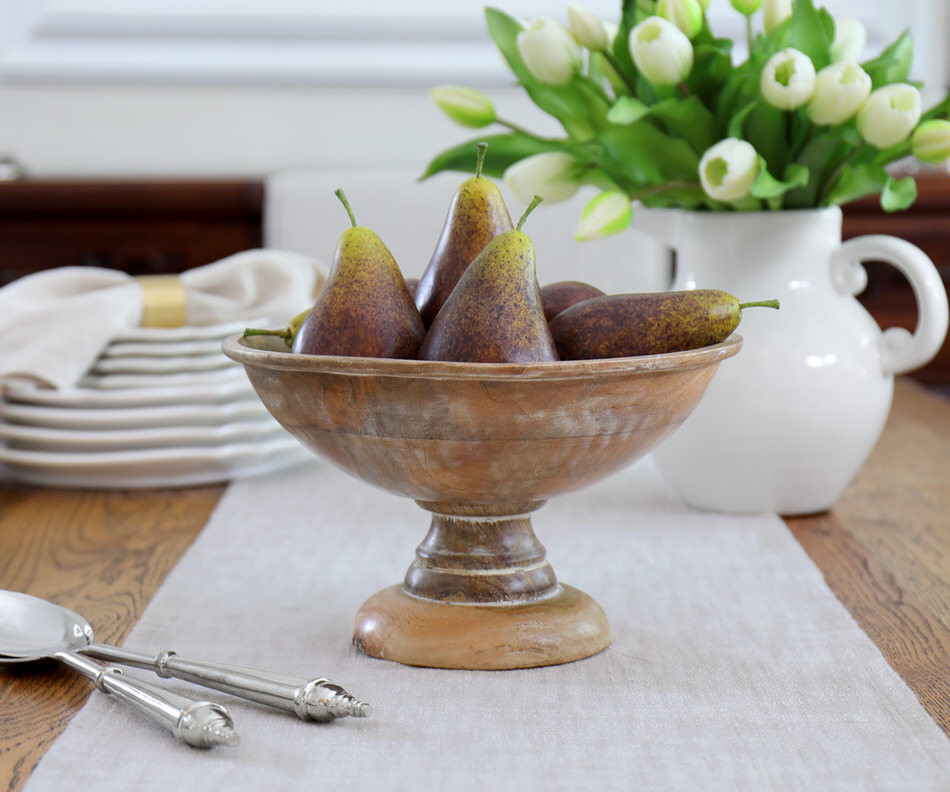 Carobella Mango Wood Fruit Bowl