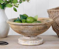 Lucca Mango Wood Fruit Bowl