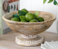 Lucca Mango Wood Fruit Bowl