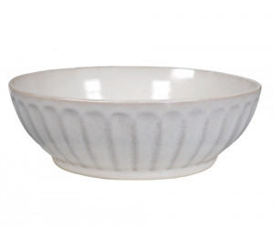 Set 4 Marguerite Fluted White Bowls