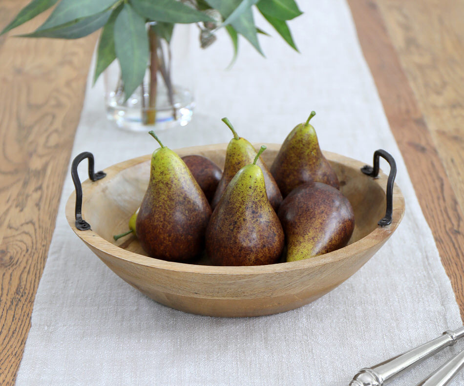 Amara Mango Wood Bowl With Handles