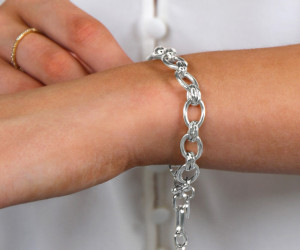 Zendaya Silver Chain Bracelet