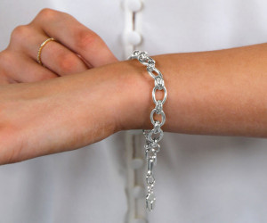 Zendaya Silver Chain Bracelet