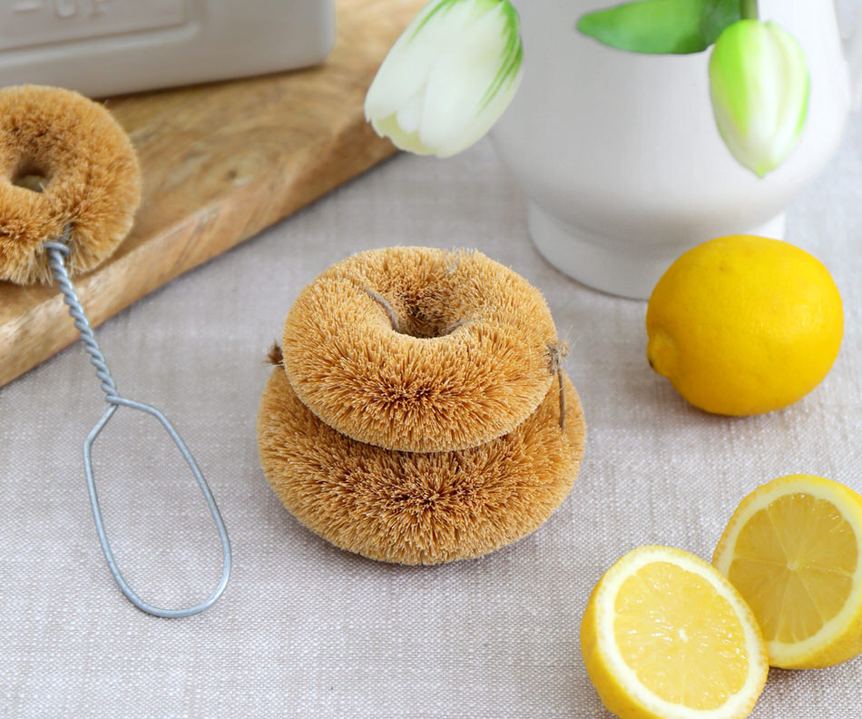 Set 2 ZerO Natural Dish Scourers