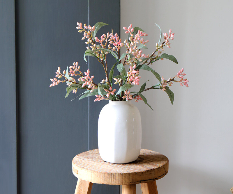 Set 3 Lytton Pink Bud Eucalyptus Stems