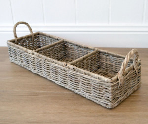 Breton Storage Tray - 3 Compartment Caddy