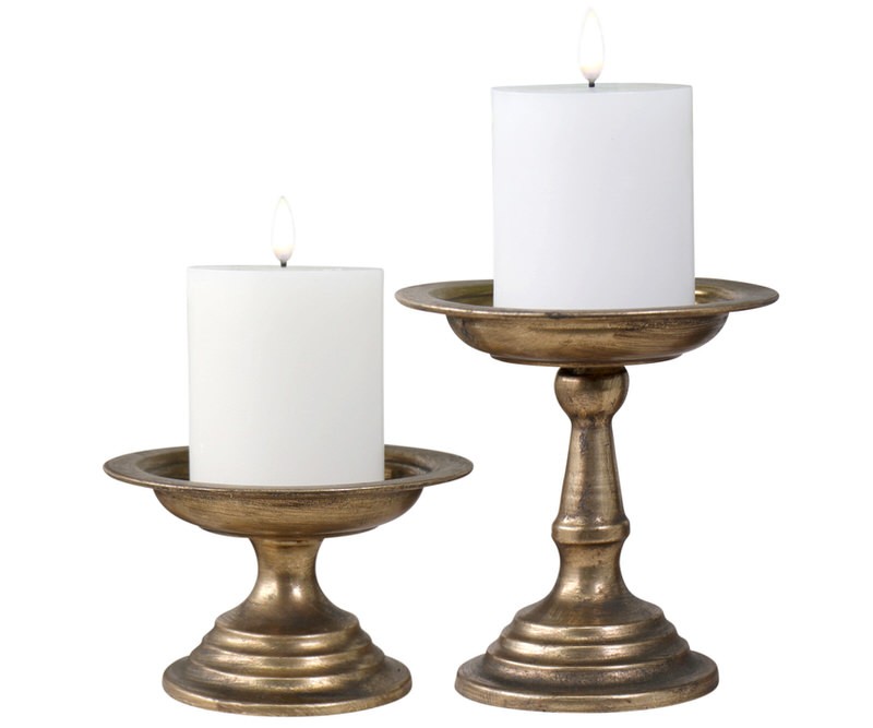 Valencia Gold Candle Holder - Short - Shop by colour