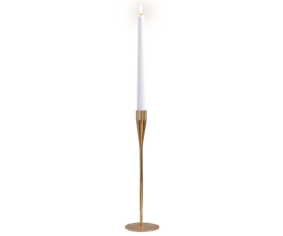 Tall Belle Gold Candlestick 27cm