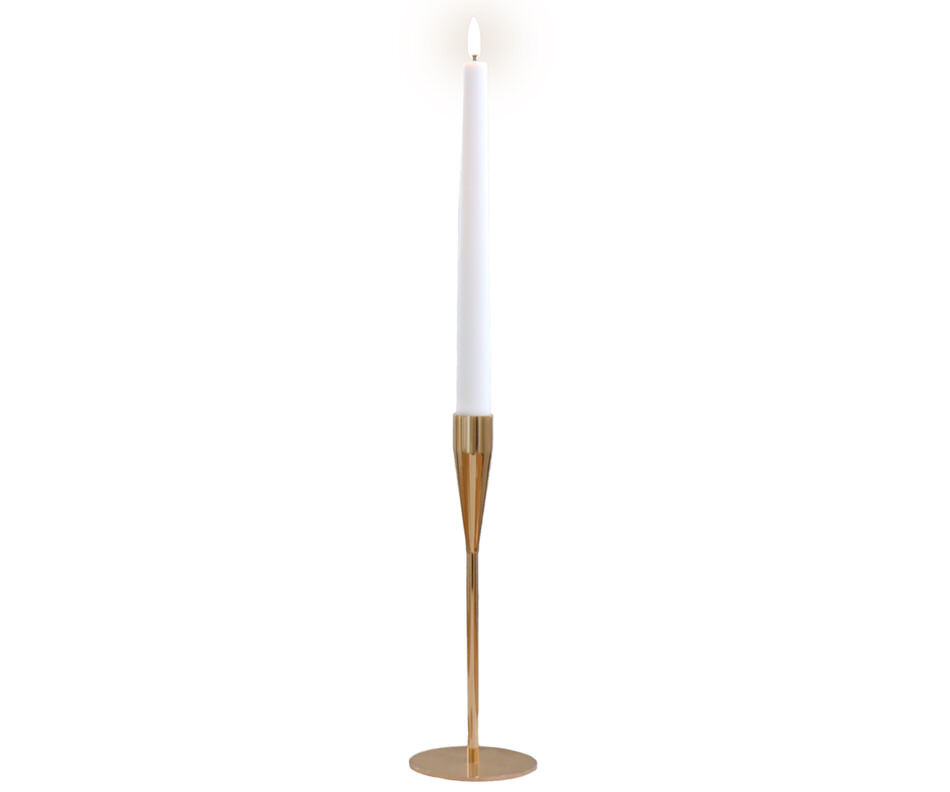 Medium Belle Gold Candlestick 22cm