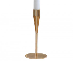 Short Belle Gold Candlestick 17cm