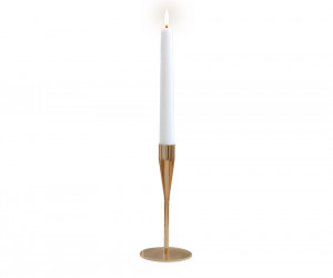 Short Belle Gold Candlestick 17cm