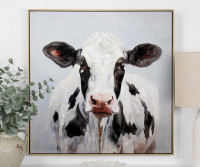 Fresian Cow Canvas Painting