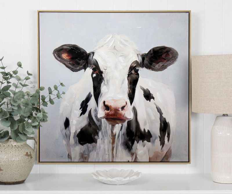 Fresian Cow Canvas Painting