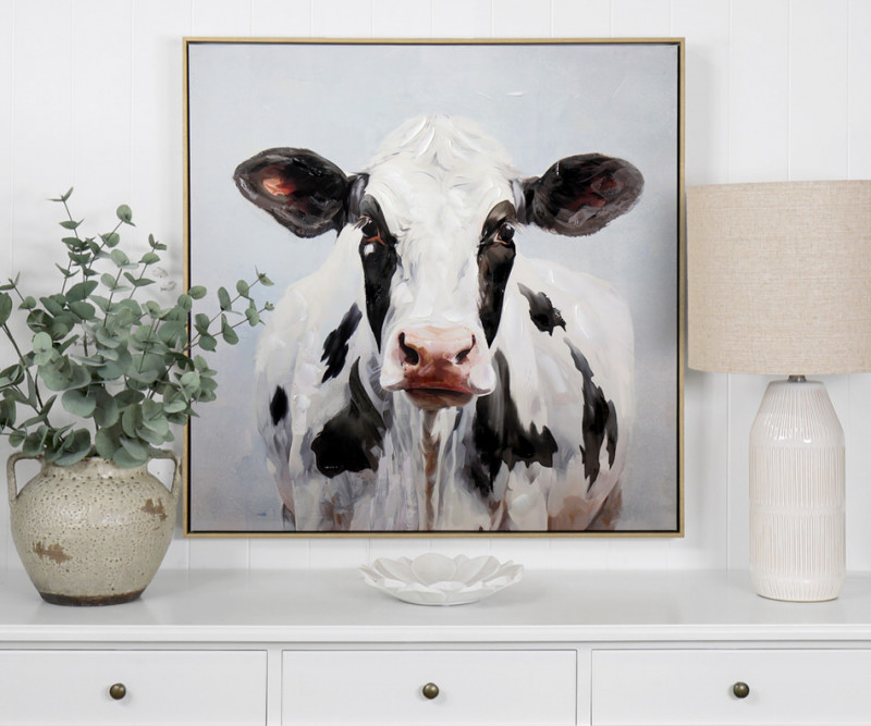 Fresian Cow Canvas Painting