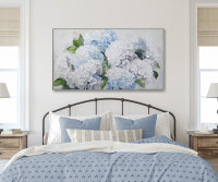 Isabella Blue Hydrangeas Canvas Painting