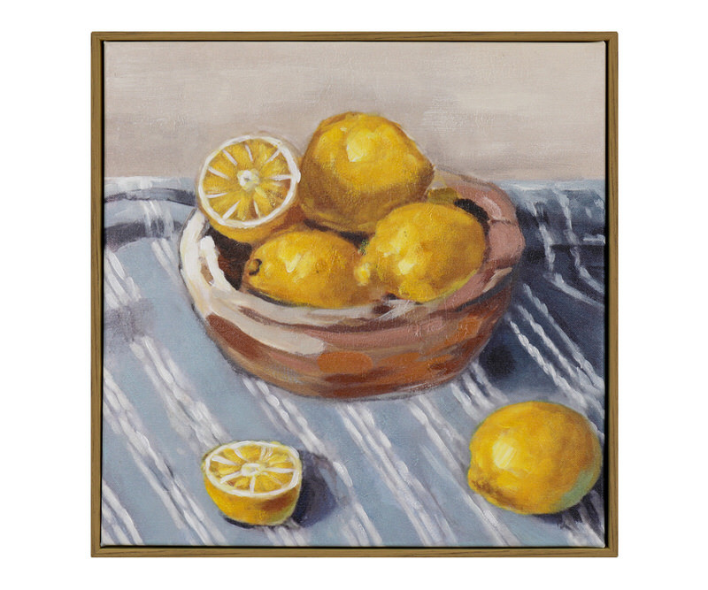 Genoa Lemons Still Life Canvas Painting