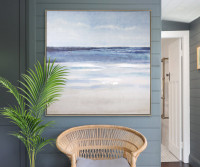 Ocean Breeze Framed Canvas Painting