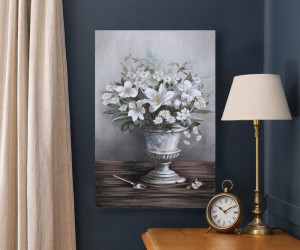 Casa Blanca White Lilies Canvas Painting