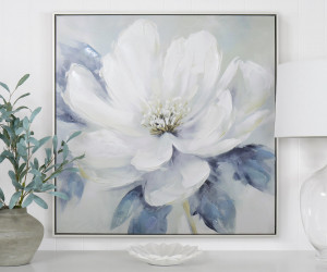 Amalia White Peony I Canvas Painting