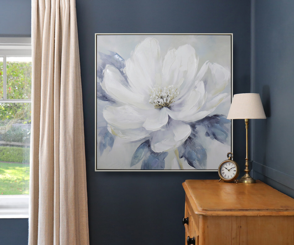 Amalia White Peony I Canvas Painting