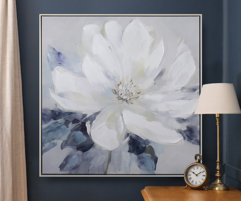 Amalia White Peony II Canvas Painting