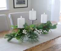 Canterbury White Berry Table Centrepiece