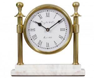 Montague Gold Column Mantel Clock