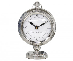 Perivale Silver Nickel Desk Clock