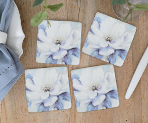 Set 4 Amalia Peony Coasters