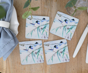 Set 4 Forest Fairywrens Coasters