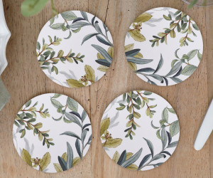 Set 4 Franklin Eucalyptus Coasters