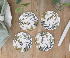 Set 4 Franklin Eucalyptus Coasters