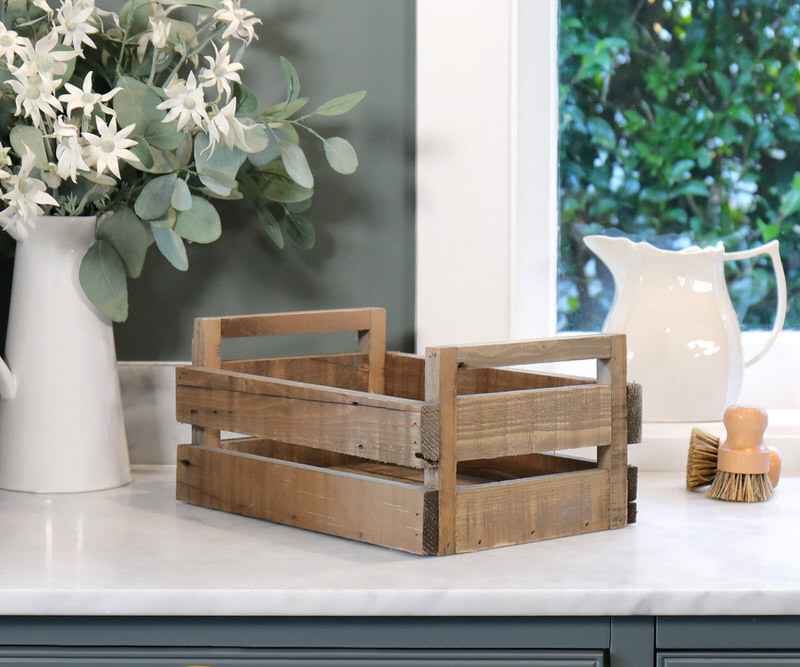 Medium Farmhouse Wooden Crate