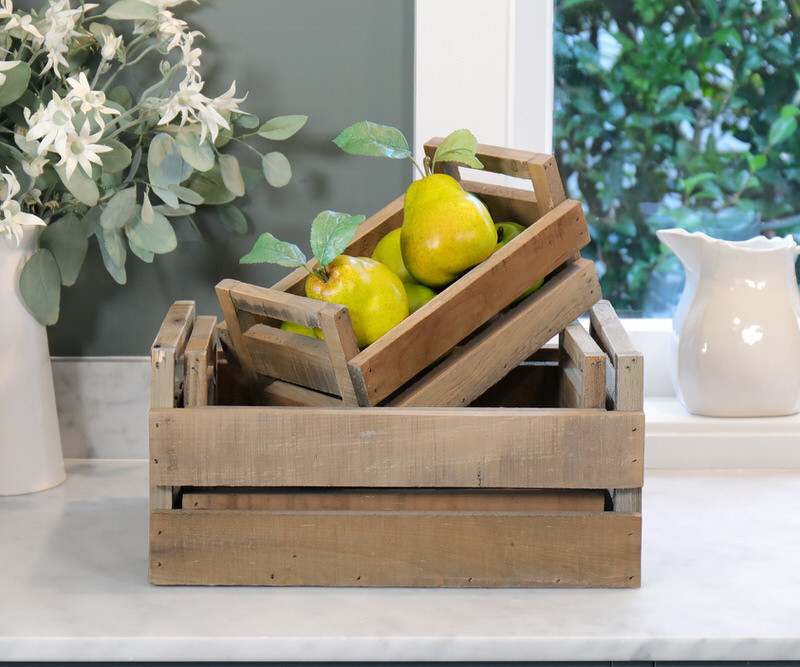 Small Farmhouse Wooden Crate