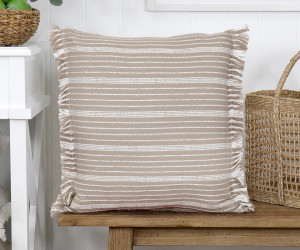 Dawson Oatmeal Stripe Cushion