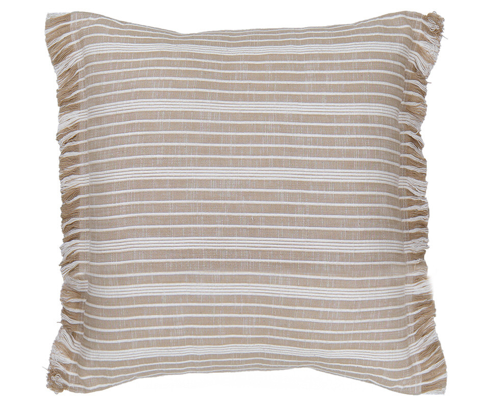 Dawson Oatmeal Stripe Cushion