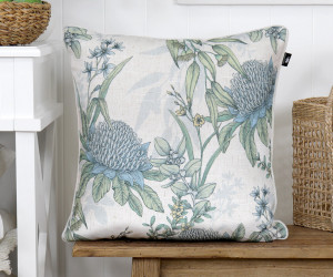 White Mirella Blue Waratahs Cushion 50cm