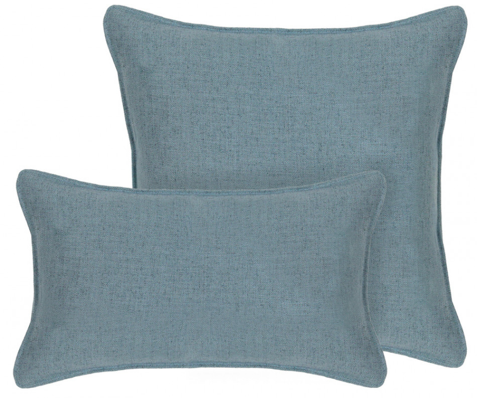 Large Denim Blue Linen Cushion 55cm